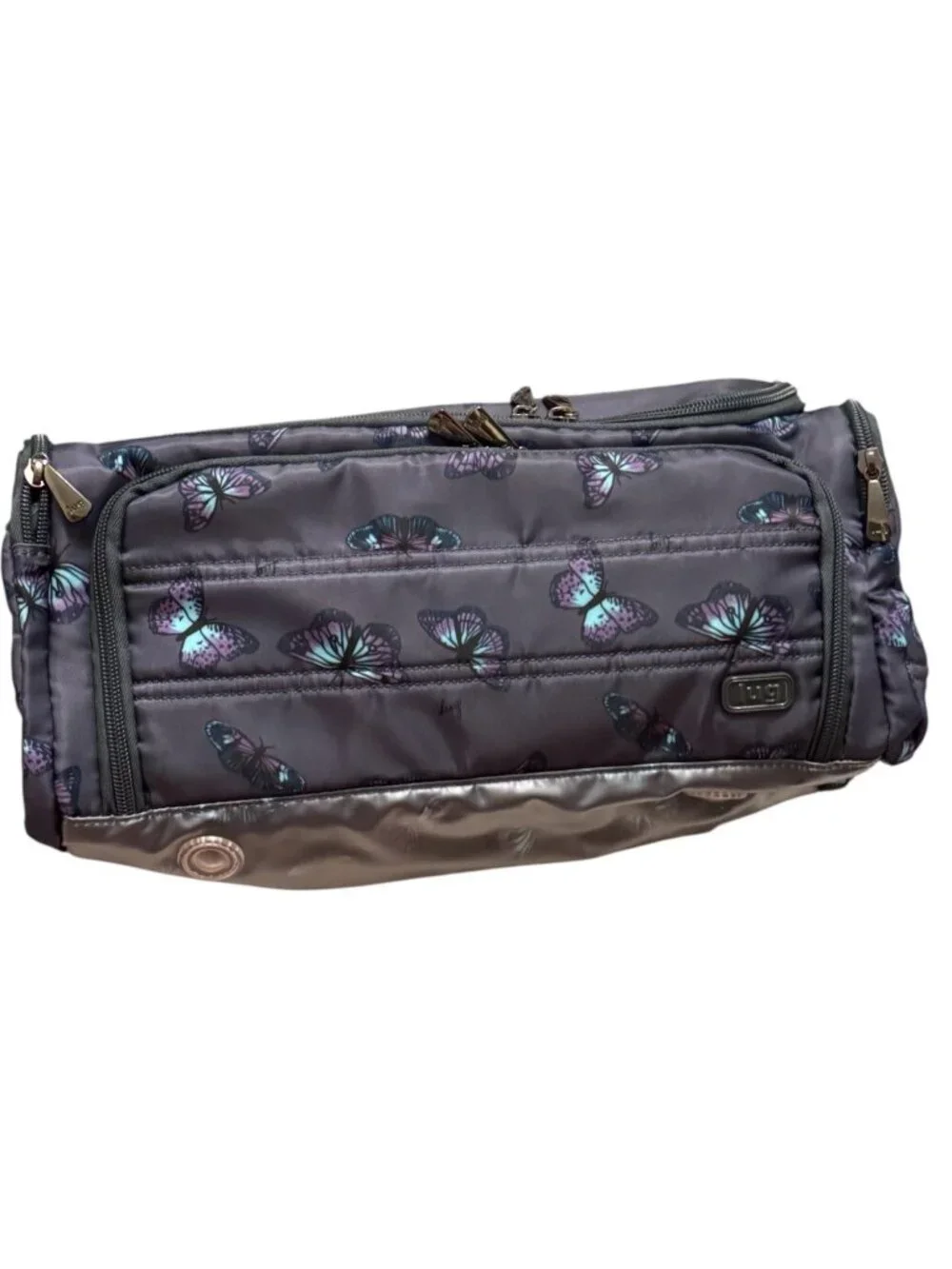 Lug Trolley XL 3-Piece Cosmetic Case Set Butterfly Print Travel Organizer NWT